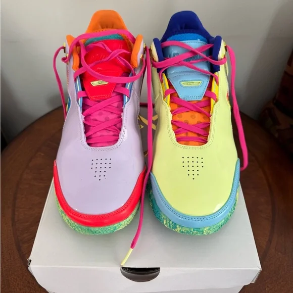 Nike LeBron NXXT Amped Multicolor Sneakers — Purple, Yellow, Pink & Blue Accents - Picture 2 of 8